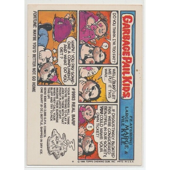 1985, 86, 87, 88 Topps Garbage Pail Kids - Lot of Nine Cards - Picture 10 of 16